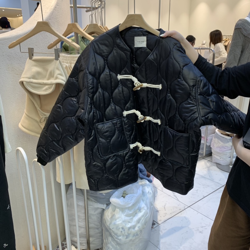 THE LINE-暫停韓國直郵女裝新品推薦時尚熱賣真品短款棉服THE LINE-q短款棉服圖色2