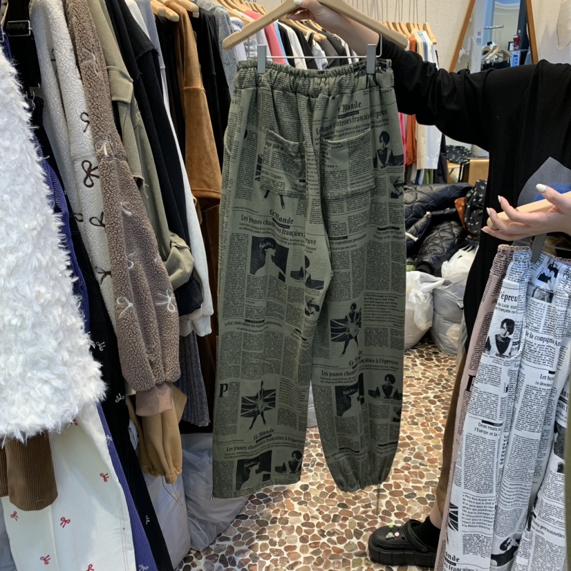 THE LINE-暫停韓國直郵東大門實拍女裝新品休閑推薦休閑褲THE LINE-q休閑褲