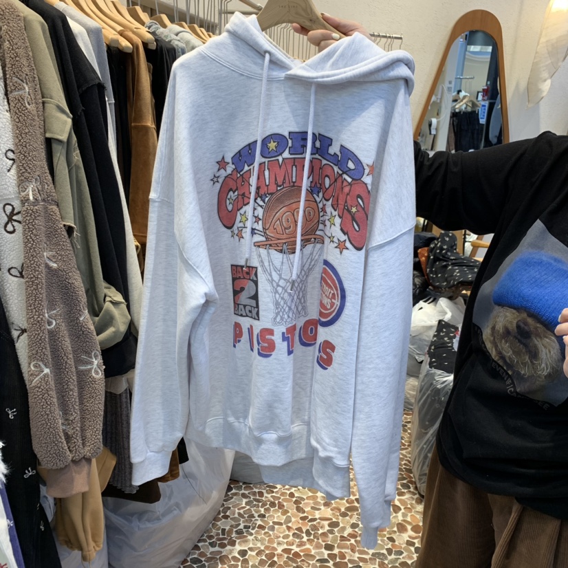 THE LINE-暫停直郵韓國代購女裝新品時尚24秋冬衛衣不加絨連帽THE LINE-q衛衣圖色2