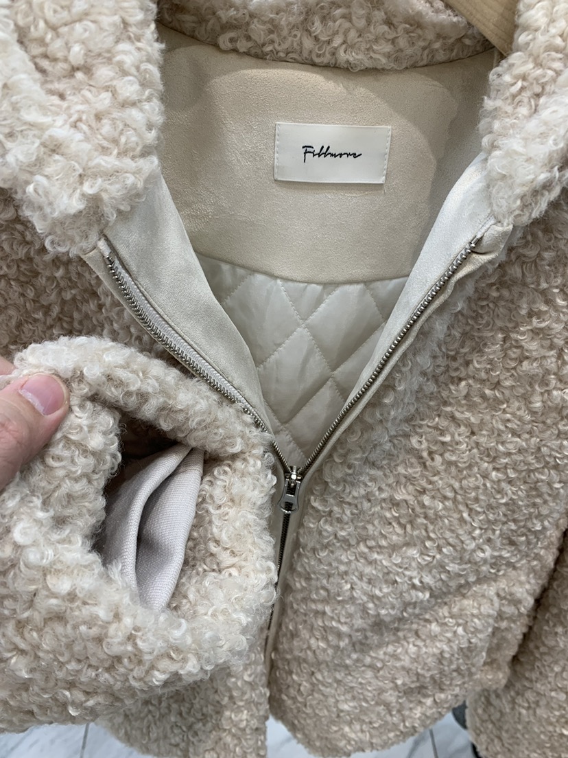 Fillmor韓國直郵東大門代購女裝新品24秋冬夾克抓絨拉鏈連帽FILLMOR夾克