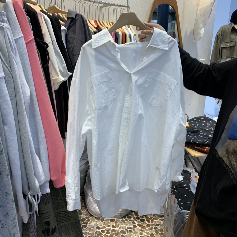 THE LINE-暫停韓國直郵女裝新品時尚推薦24秋冬襯衫蕾絲衫THE LINE-q襯衫/蕾絲衫圖色2