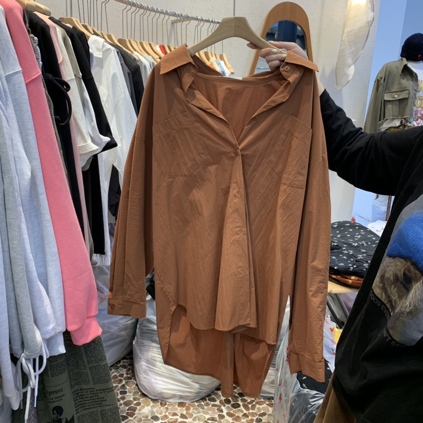THE LINE-暫停韓國直郵女裝新品時尚推薦24秋冬襯衫蕾絲衫THE LINE-q襯衫/蕾絲衫圖色3