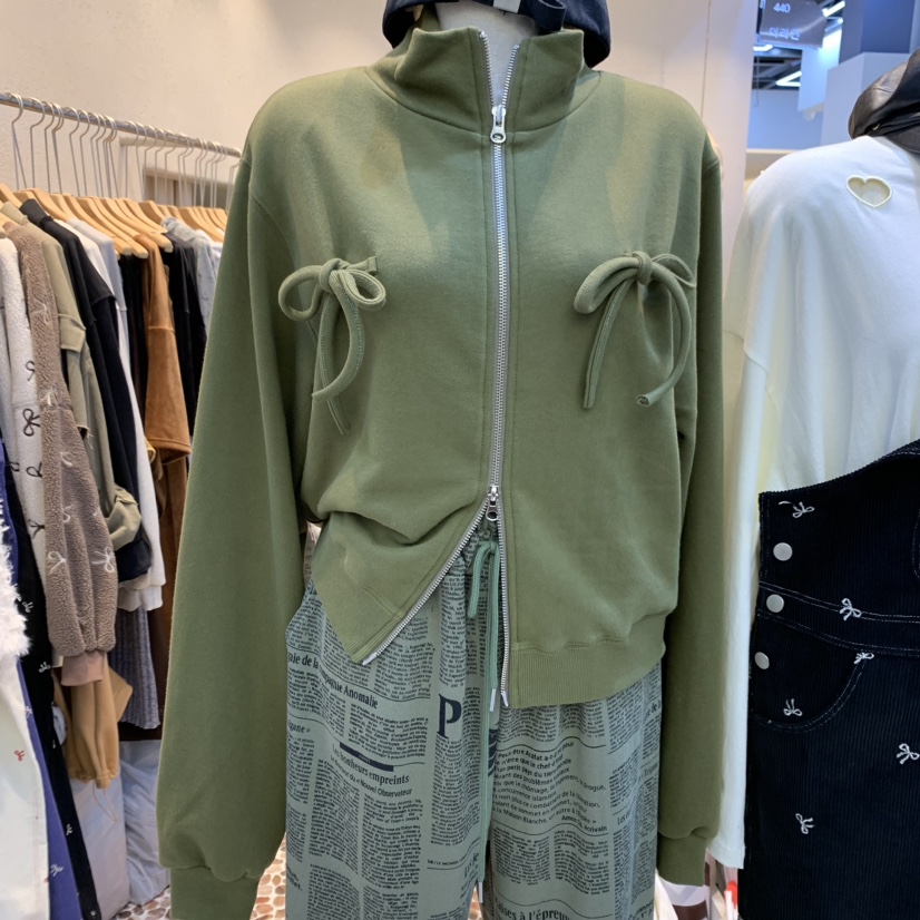 THE LINE-暫停直郵韓國代購女裝新品時尚休閑衛衣不加絨拉鏈THE LINE-q衛衣圖色3