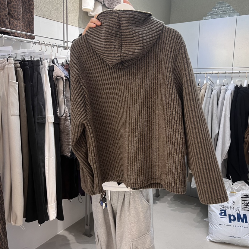 PULSE-男裝韓國直郵東大門代購女裝新品24秋冬推薦毛衣拉鏈PULSE毛衣