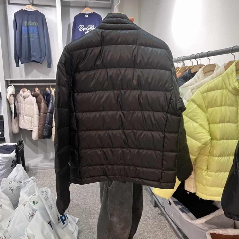 L GREY-男裝韓國直郵女裝新品24秋冬短款羽絨服填充鴨絨L GREY短款羽絨服