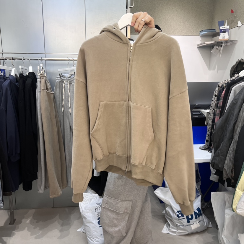 PULSE-男裝韓國直郵東大門代購女裝新品時尚24秋冬衛衣加絨兜帽PULSE衛衣