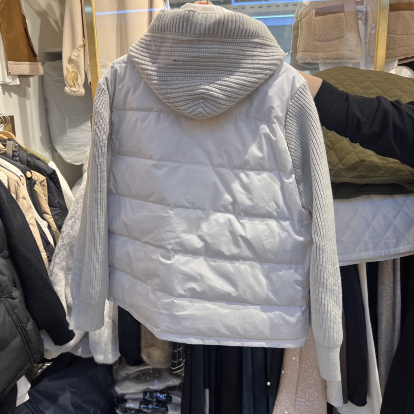 COCO HOLIC韓國直郵東大門代購女裝新款24秋冬短款羽絨服連帽鴨絨COCO HOLIC短款羽絨服
