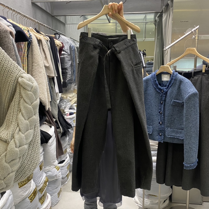 TOPQUEEN直郵韓國代購女裝新品職業24秋冬熱賣真品休閑褲UOOV休閑褲圖色2