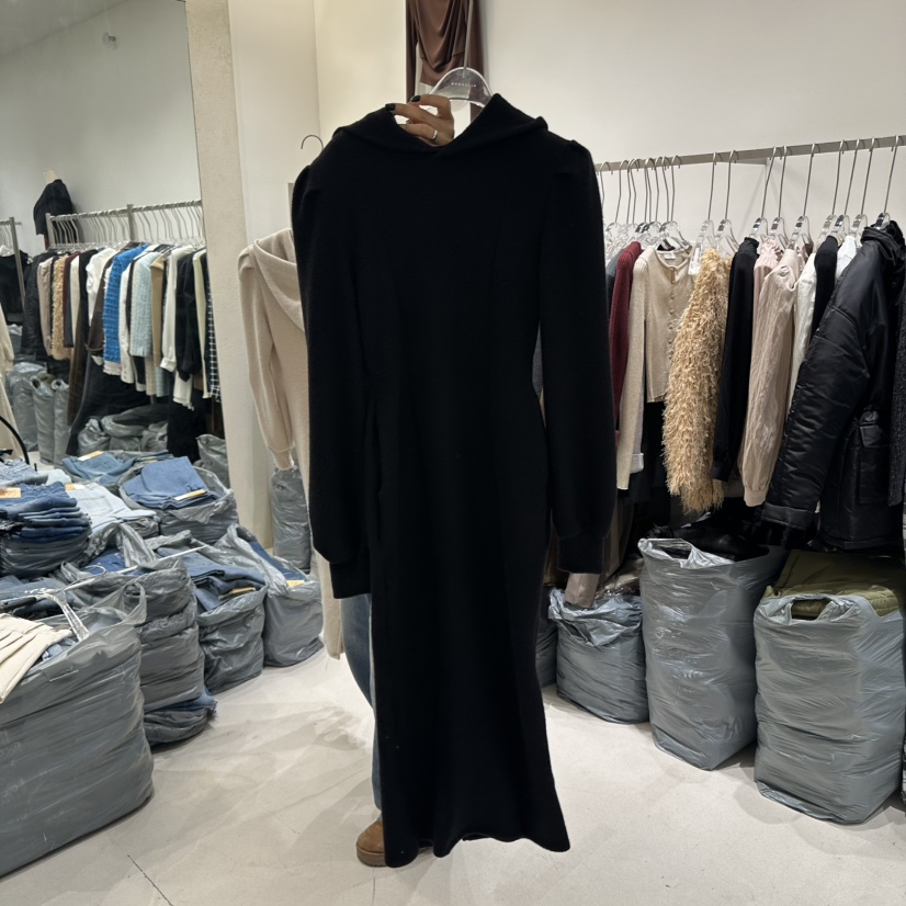 MAGNOLIA36-P韓國直郵東大門代購女裝新款真品連衣裙小熊拉絲兜帽MAGNOLIA36-P連衣裙圖色3