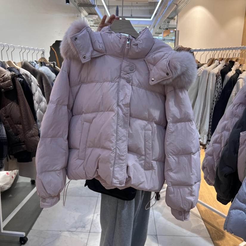 SIMPLE PARK/WMSTORY韓國直郵女裝新款熱賣休閑短款羽絨服SIMPLE PARK/WMSTORY短款羽絨服