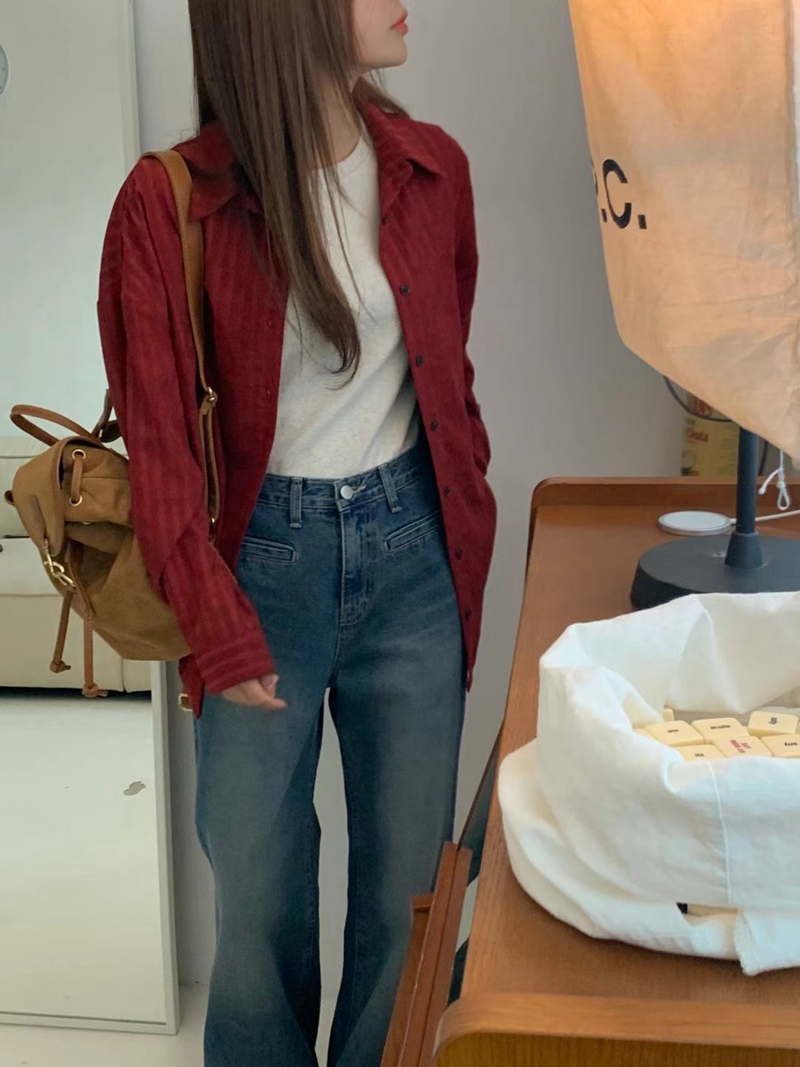 BONGBLY韓國直郵東大門代購女裝新品人氣時尚休閑襯衫蕾絲衫BONGBLY襯衫/蕾絲衫
