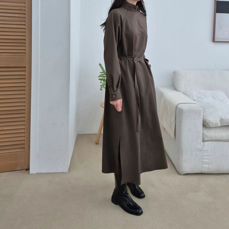 GOBSLMURI直郵韓國代購女裝新款時尚24秋冬人氣連衣裙含腰帶GOBSLMURI-2件起連衣裙