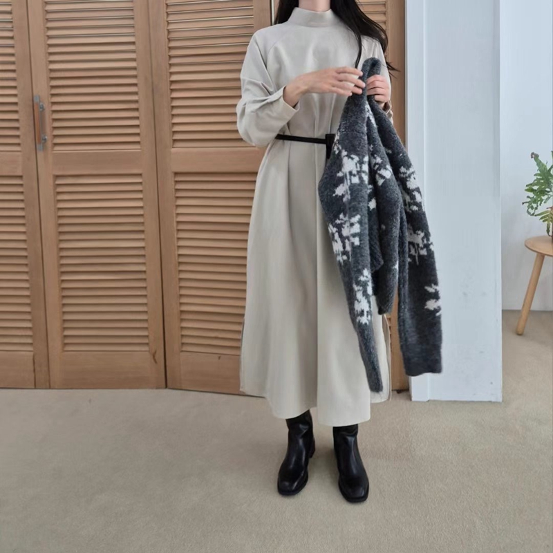 GOBSLMURI直郵韓國代購女裝新款時尚24秋冬人氣連衣裙含腰帶GOBSLMURI-2件起連衣裙