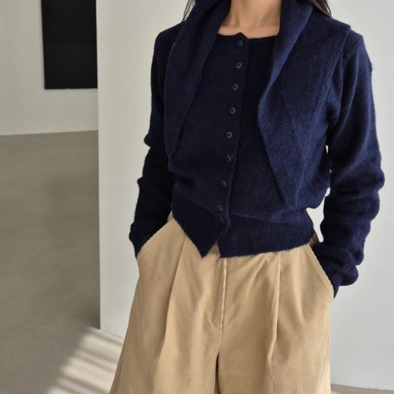 GOBSLMURI韓國直郵東大門實拍女裝新品人氣24秋冬套裝開襟衫GOBSLMURI-2件起套裝