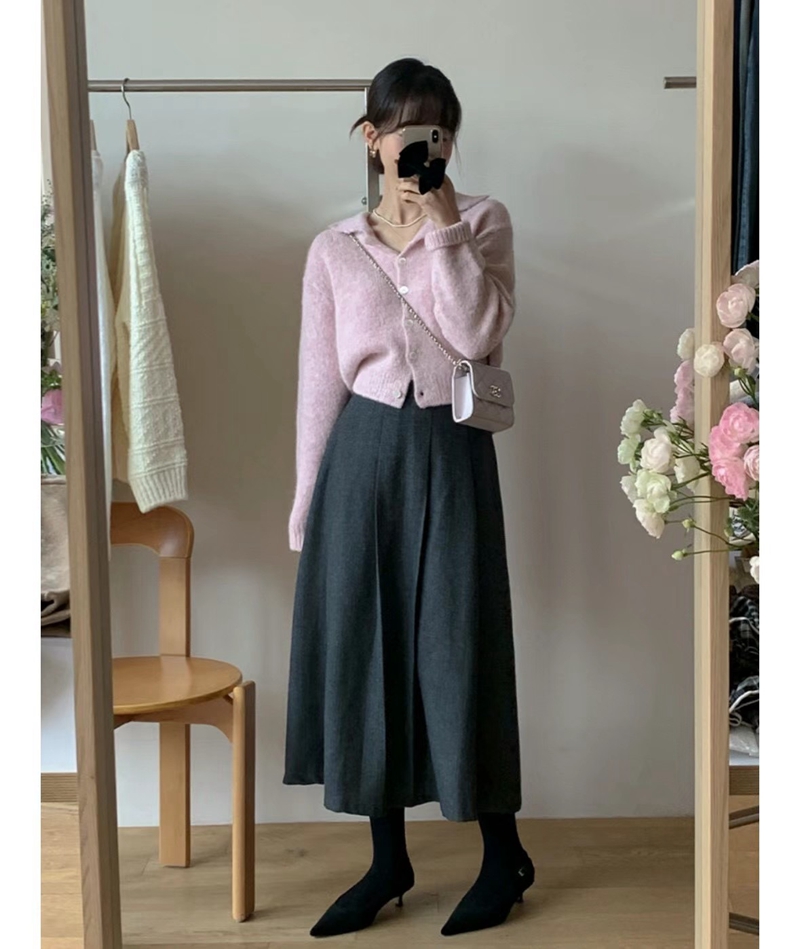 DADA直郵韓國代購女裝新品時尚職業休閑真品人氣長裙人字形DADA長裙