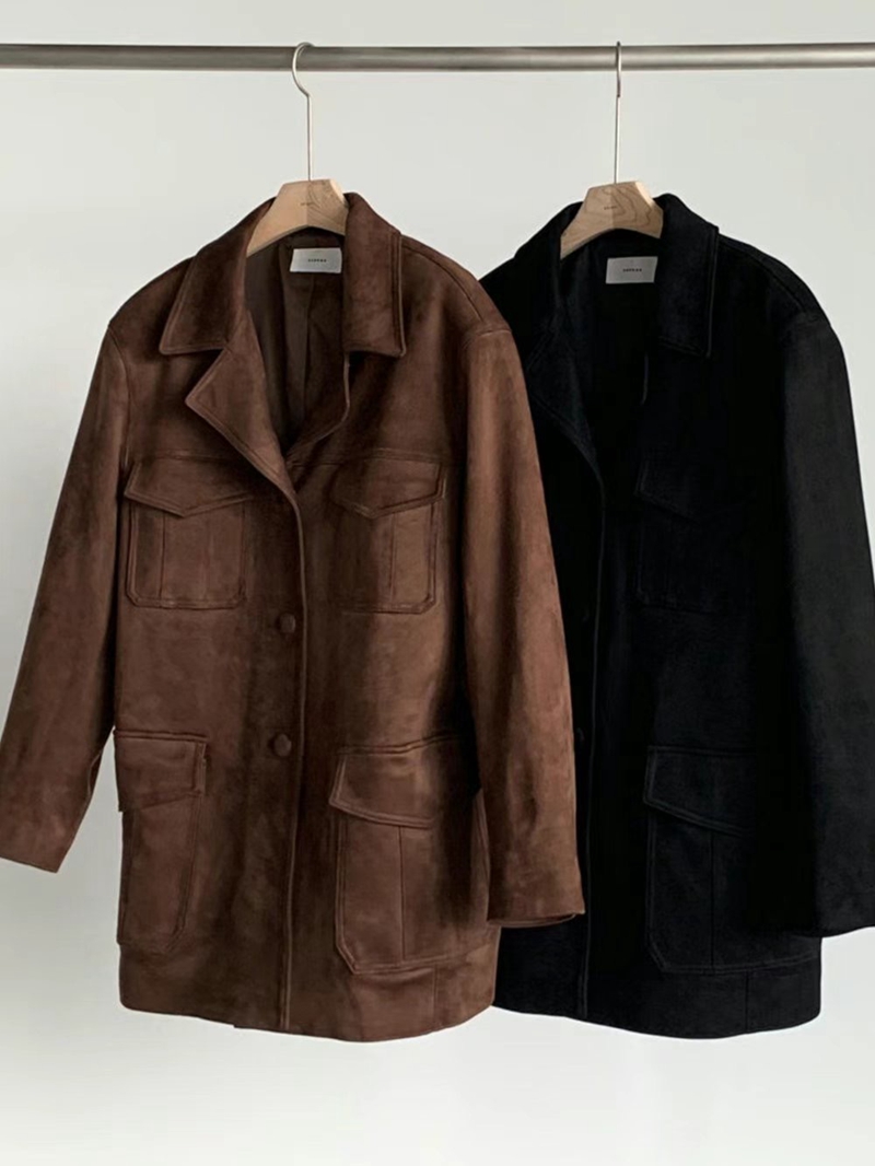 DANDAN東大門實拍女裝新品真品時尚人氣熱賣休閑職業短款大衣BARISTAR短款大衣