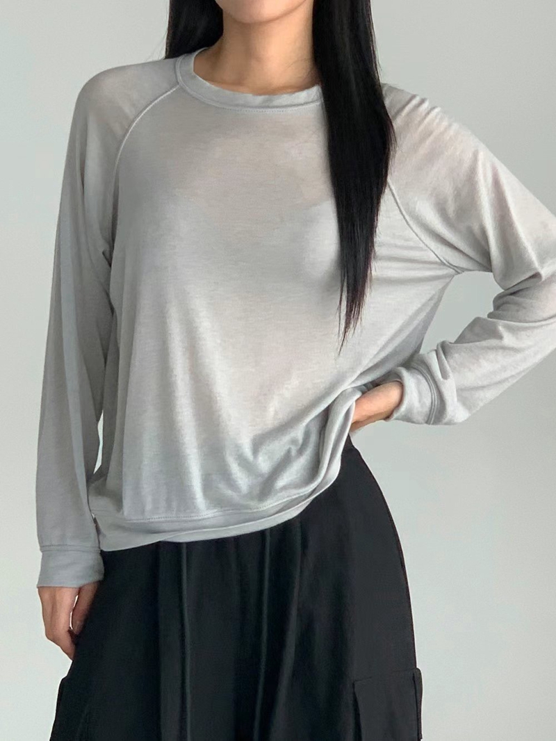 DANDAN東大門代購女士新款真品時尚推薦休閑人氣熱賣長袖T恤BARISTAR長袖T恤圖色3