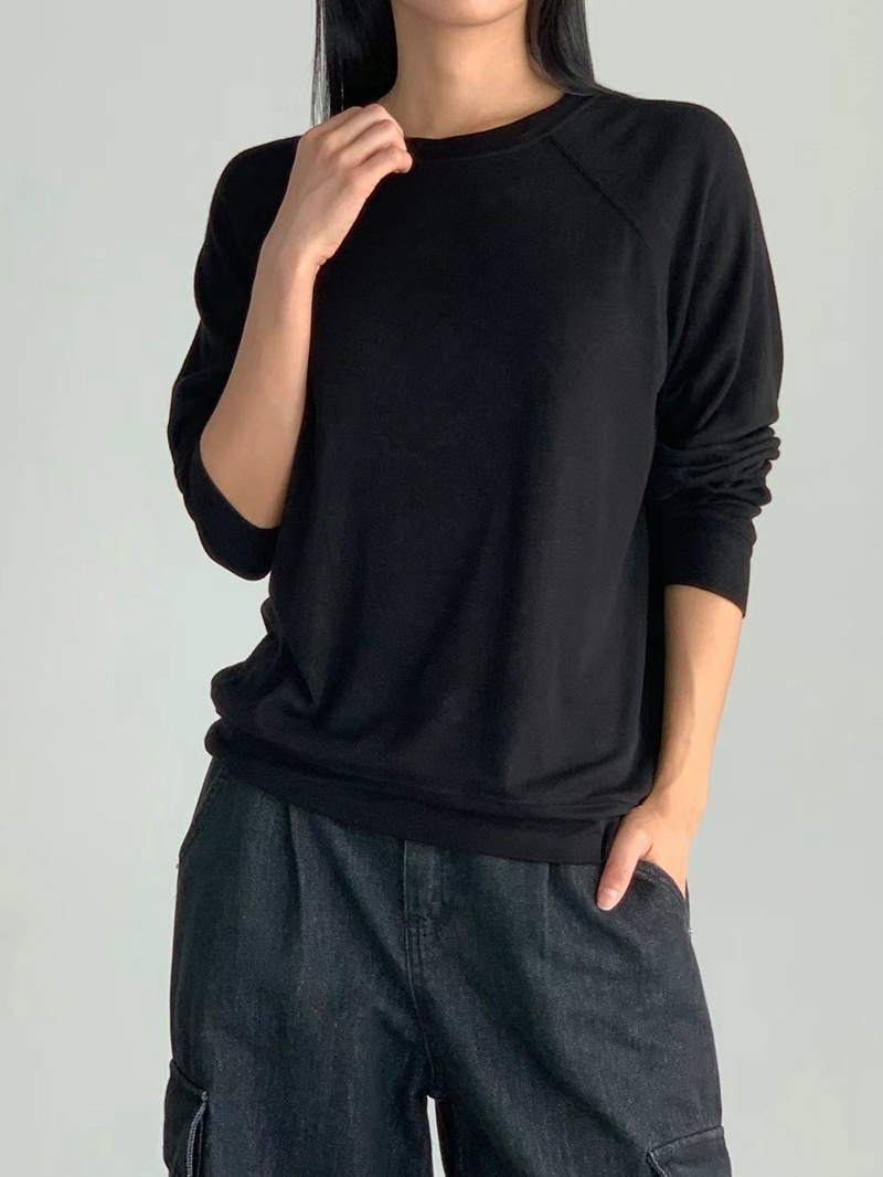 DANDAN東大門代購女士新款真品時尚推薦休閑人氣熱賣長袖T恤BARISTAR長袖T恤圖色4
