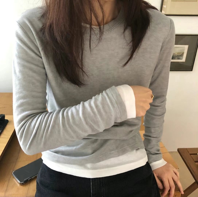 MAENEW韓國代購女士新款人氣時尚熱賣休閑24秋夏推薦長袖T恤MAENEW長袖T恤