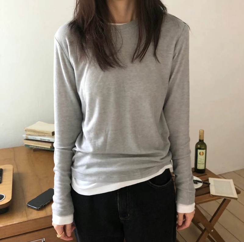 MAENEW韓國代購女士新款人氣時尚熱賣休閑24秋夏推薦長袖T恤MAENEW長袖T恤圖色2