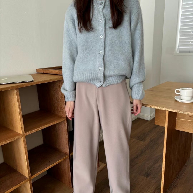 MAENEW東大門實拍女士新品職業24秋夏熱賣時尚休閑褲拉絨MAENEW休閑褲