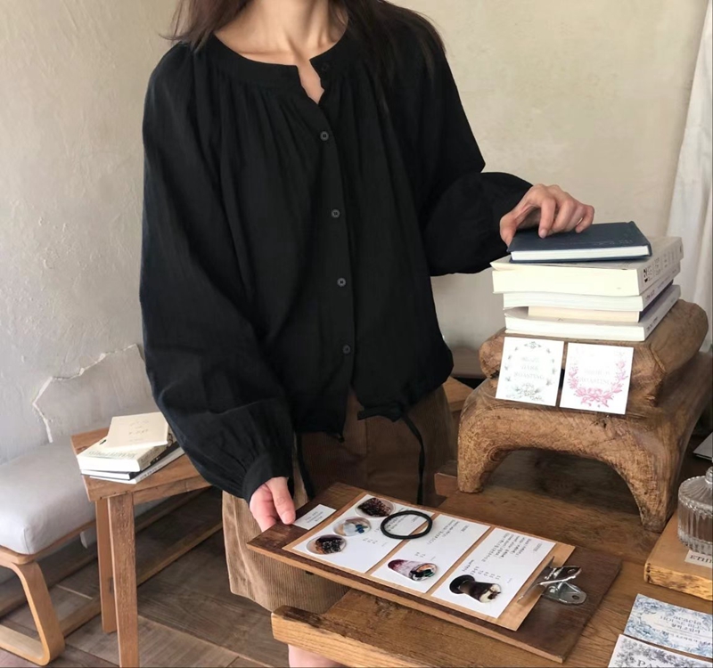 MAENEW韓國直郵女裝新品真品時尚熱賣休閑推薦24秋夏襯衫蕾絲衫MAENEW襯衫/蕾絲衫