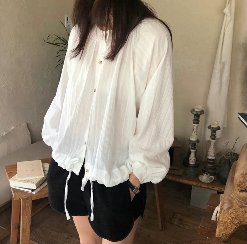 MAENEW韓國直郵女裝新品真品時尚熱賣休閑推薦24秋夏襯衫蕾絲衫MAENEW襯衫/蕾絲衫