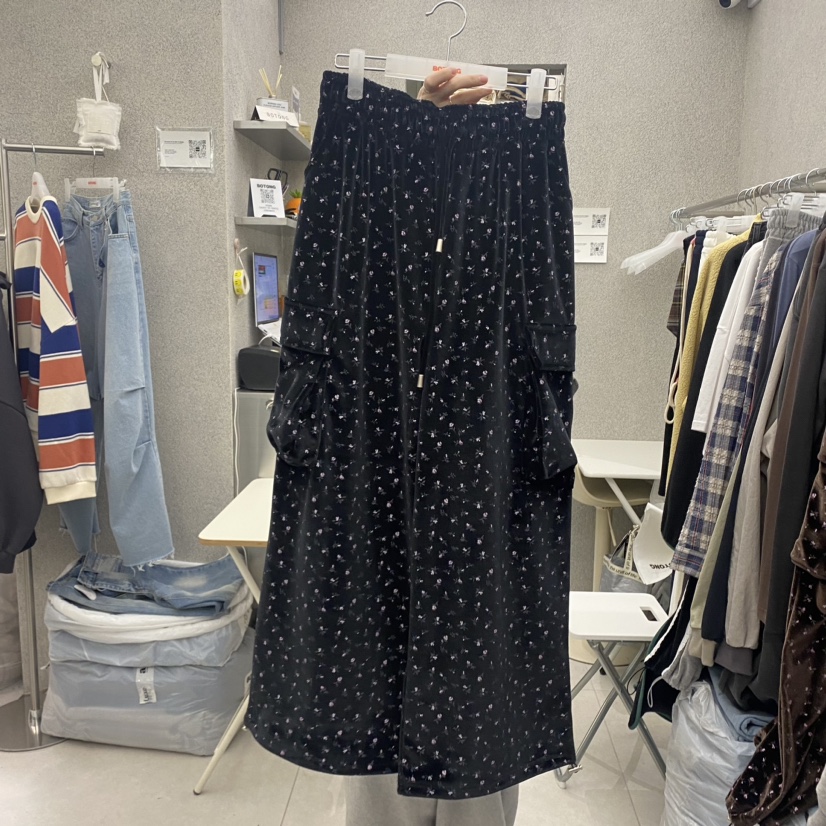 BOTONG韓國直郵東大門實拍女裝新品休閑推薦24秋冬休閑褲天鵝絨BOTONG休閑褲圖色2