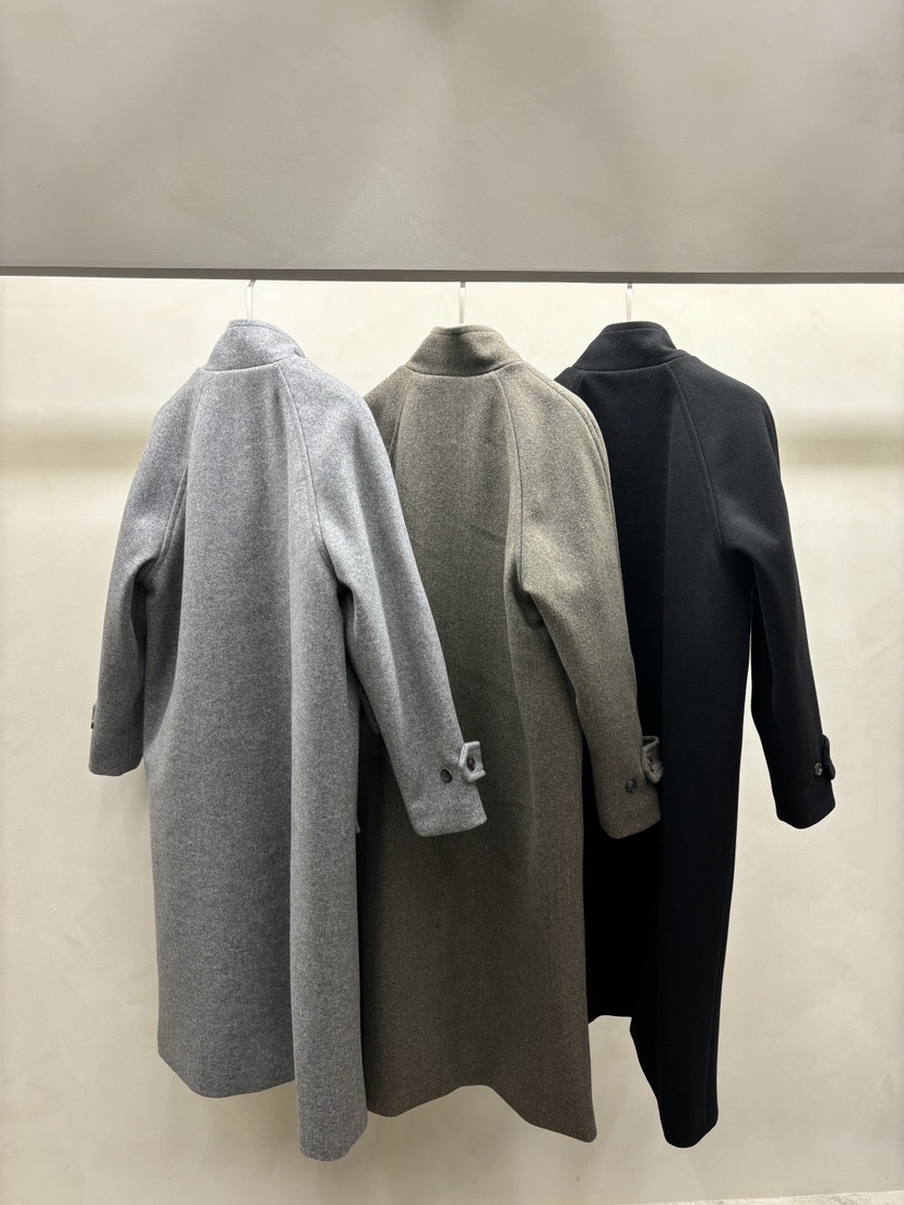 Waller韓國直郵女裝新品人氣熱賣24秋冬職業時尚中長款大衣NOTHING中長款大衣