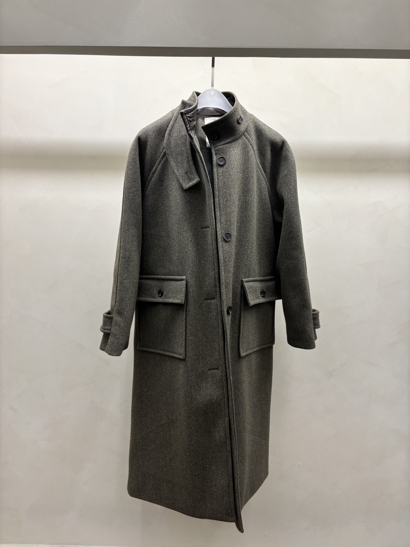 Waller韓國直郵女裝新品人氣熱賣24秋冬職業時尚中長款大衣NOTHING中長款大衣