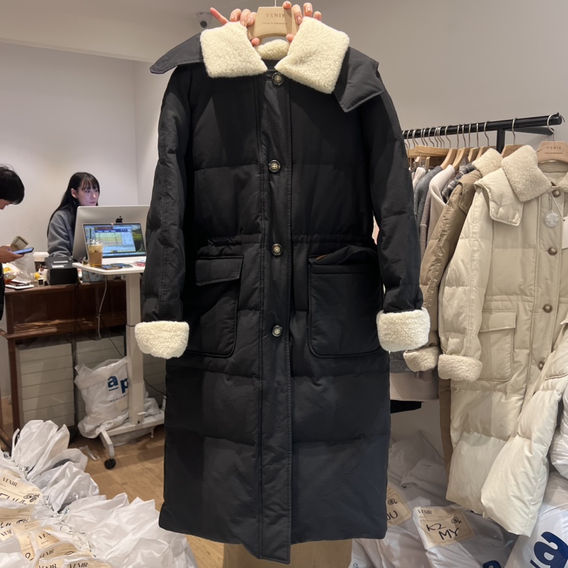 VENIR-A韓國直郵東大門代購女裝新款人氣推薦長款羽絨服填充VENIR-a長款羽絨服圖色2
