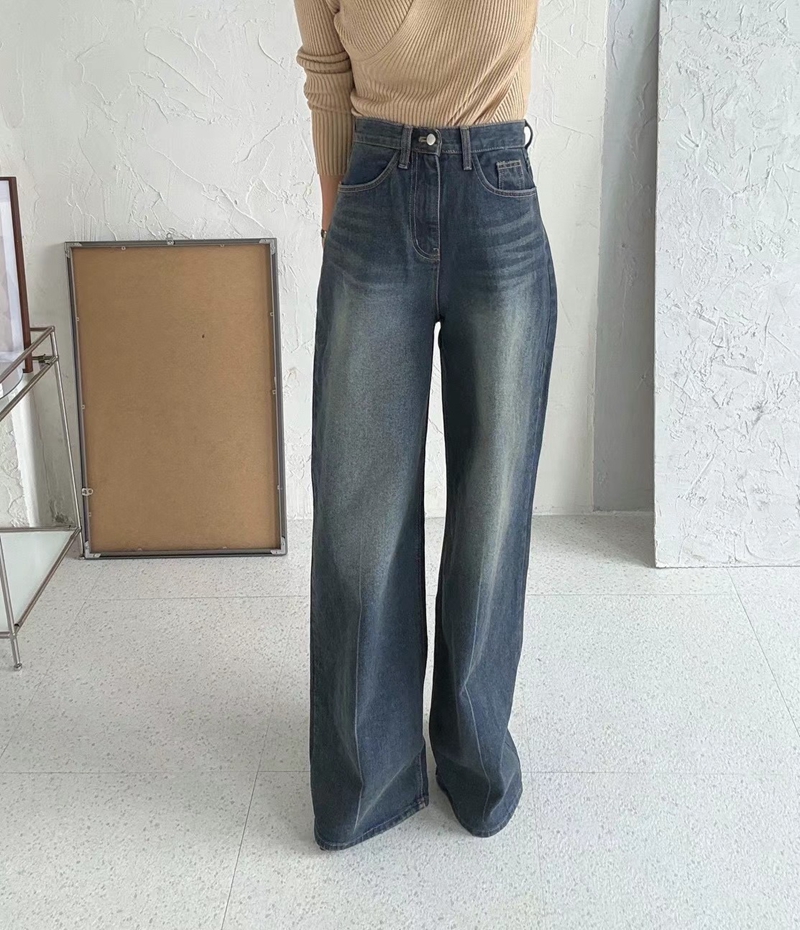 BYD STANDARD韓國直郵女裝新品休閑人氣真品熱賣24秋冬牛仔褲BYD STANDARD牛仔褲
