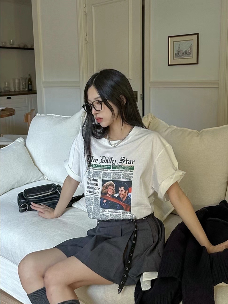 J.needs韓國直郵東大門代購女裝新品休閑24秋冬推薦職業T恤J.needsT恤