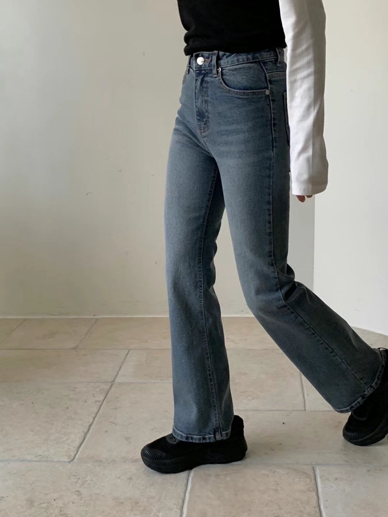 SELECT韓國直郵女裝新款人氣時尚熱賣推薦休閑真品24秋冬牛仔褲LEHEVE-MY YOUNG兩件起牛仔褲