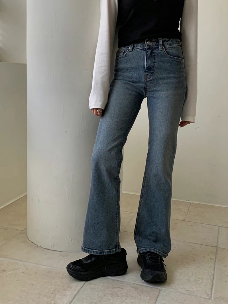 SELECT韓國直郵女裝新款人氣時尚熱賣推薦休閑真品24秋冬牛仔褲LEHEVE-MY YOUNG兩件起牛仔褲圖色1