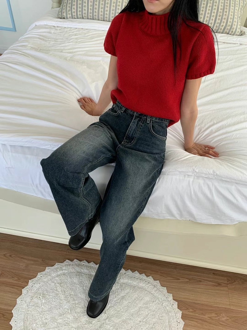 SELECT韓國直郵東大門代購女裝新款24秋冬時尚職業牛仔褲MY YOUNG兩件起牛仔褲