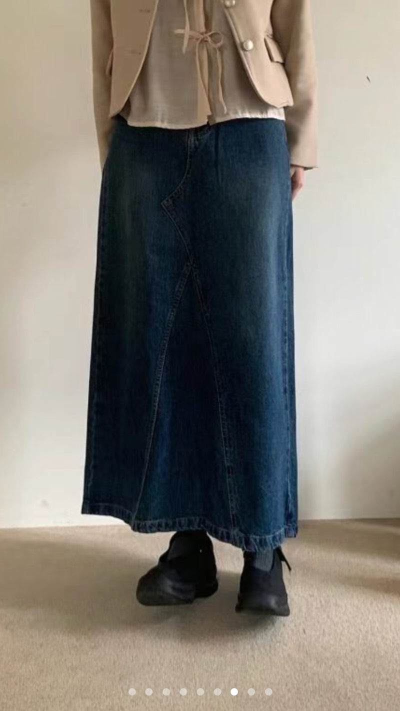 SELECT直郵韓國代購女裝新款時尚職業推薦熱賣休閑24秋冬長裙MY YOUNG兩件起長裙
