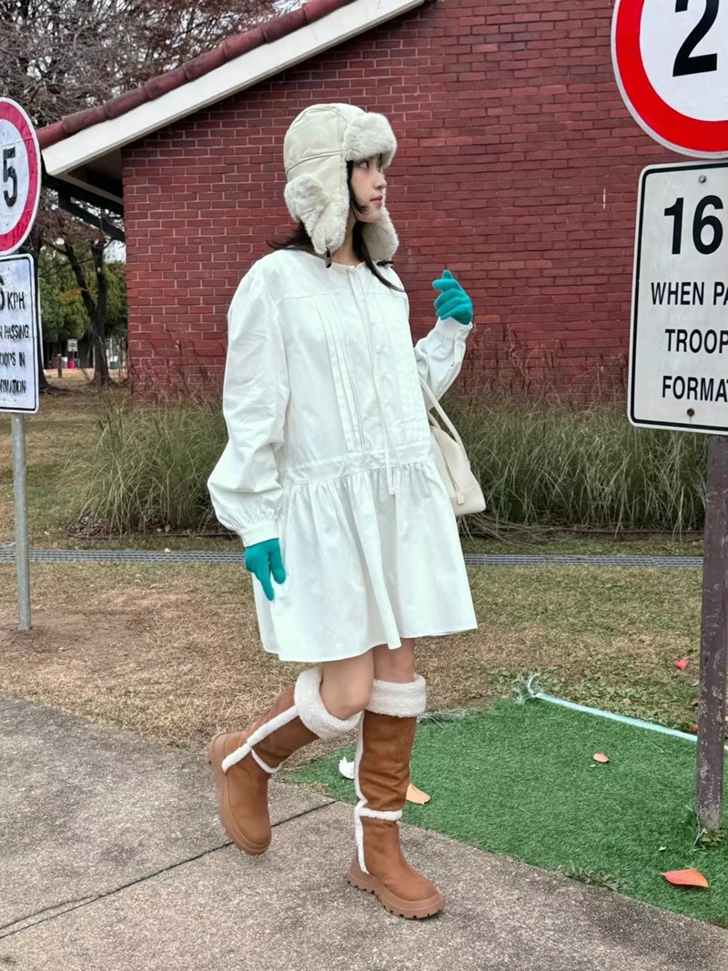 There’s韓國直郵東大門代購女裝新款推薦休閑真品24秋冬連衣裙There’s連衣裙