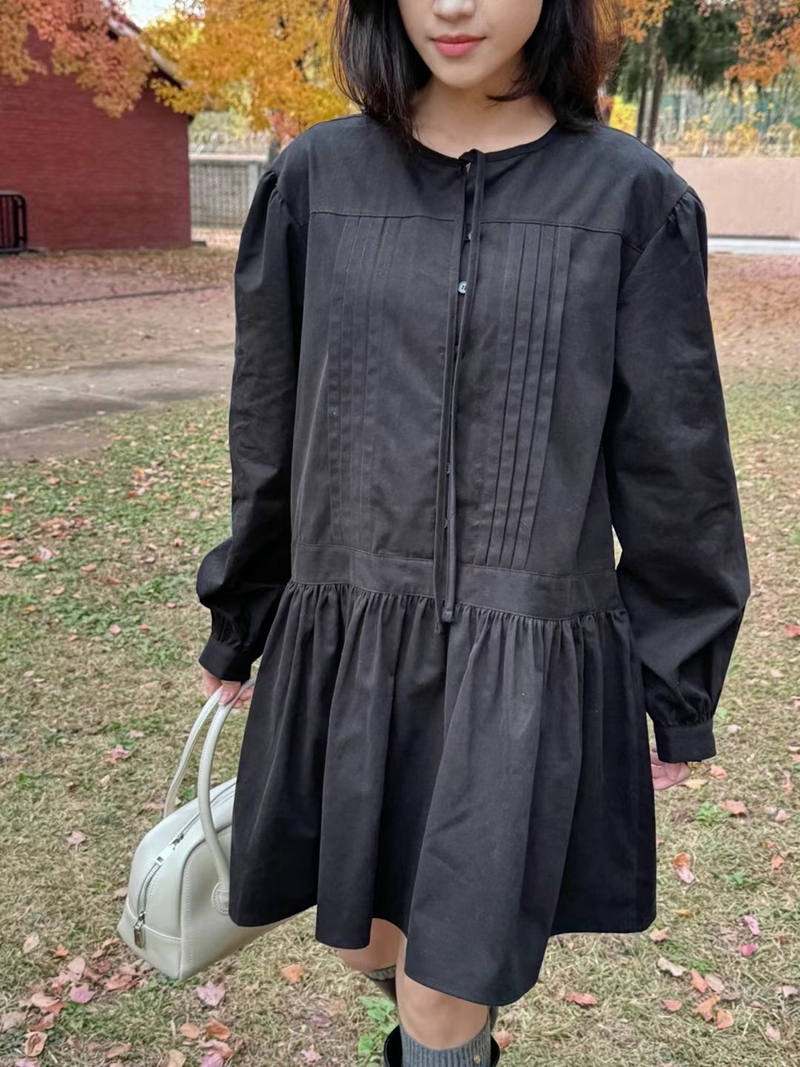 There’s韓國直郵東大門代購女裝新款推薦休閑真品24秋冬連衣裙There’s連衣裙圖色2