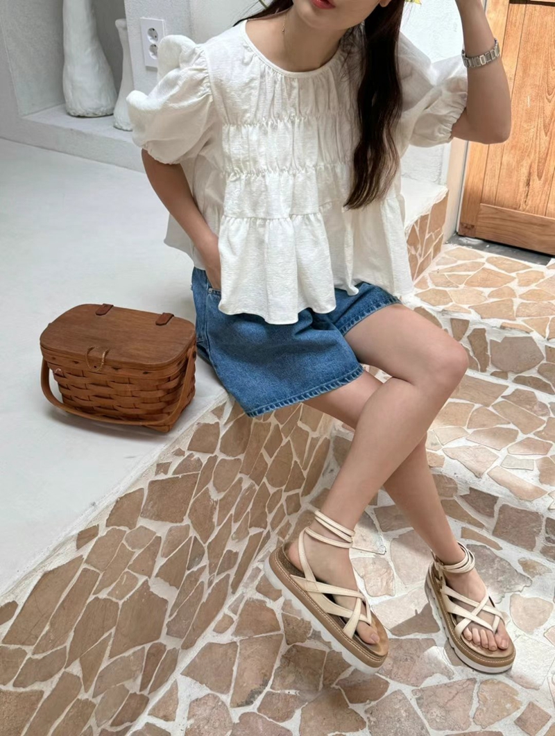 There’s韓國直郵東大門代購女裝新品休閑人氣真品襯衫蕾絲衫There’s襯衫/蕾絲衫