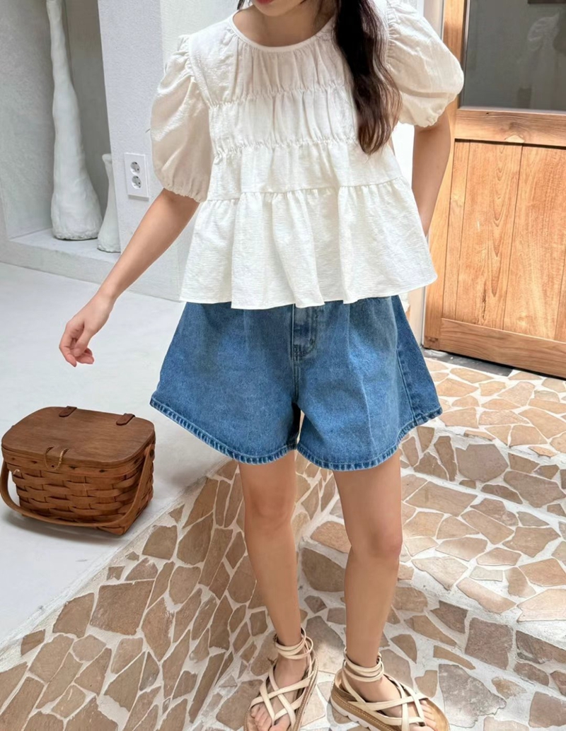 There’s韓國直郵東大門代購女裝新品休閑人氣真品襯衫蕾絲衫There’s襯衫/蕾絲衫圖色2