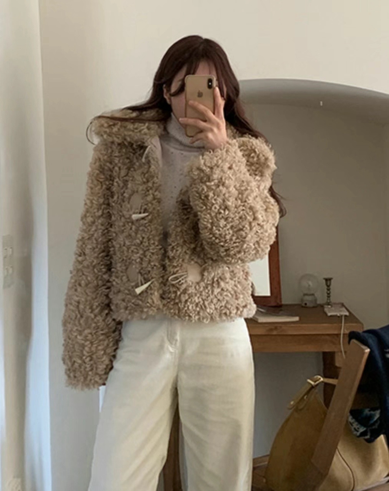 EDINBURGH-에딘버러-T韓國直郵東大門實拍女裝新品24秋冬短款大衣EDINBURGH短款大衣
