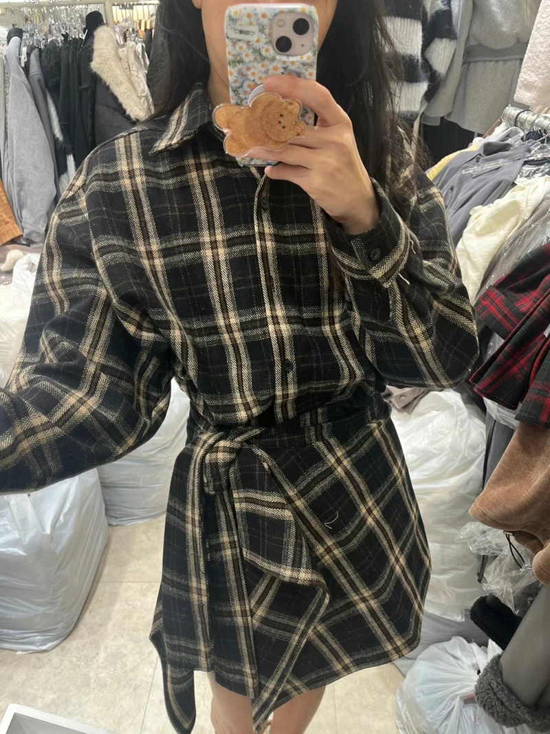 PERI.MI直郵韓國代購女裝新品真品職業時尚人氣休閑連衣裙PERI.MI連衣裙