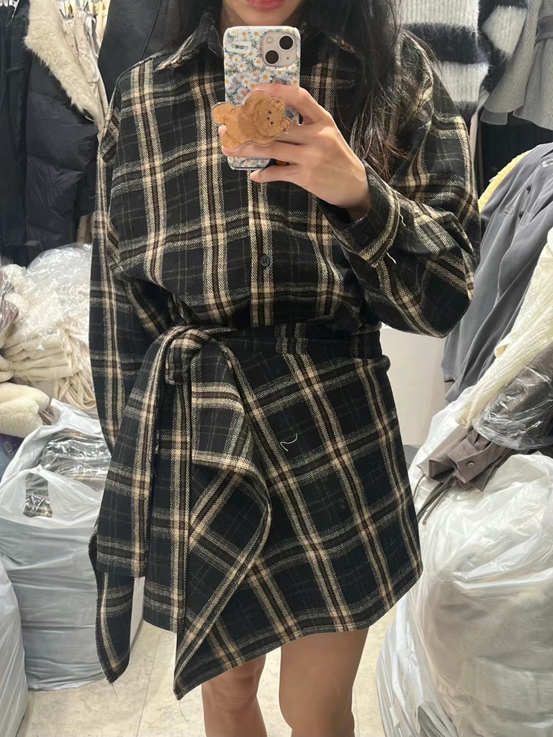 PERI.MI直郵韓國代購女裝新品真品職業時尚人氣休閑連衣裙PERI.MI連衣裙