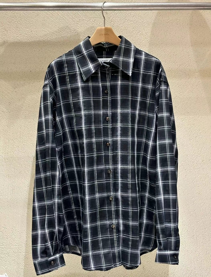 ALAMODE韓國直郵東大門實拍女裝新品24秋冬職業襯衫蕾絲衫ALAMODE襯衫/蕾絲衫