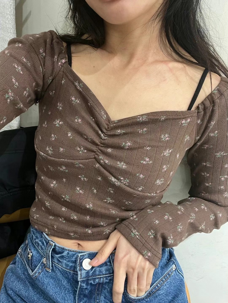 PERI.MI直郵韓國代購女裝新款真品休閑職業時尚熱賣長袖T恤PERI.MI長袖T恤
