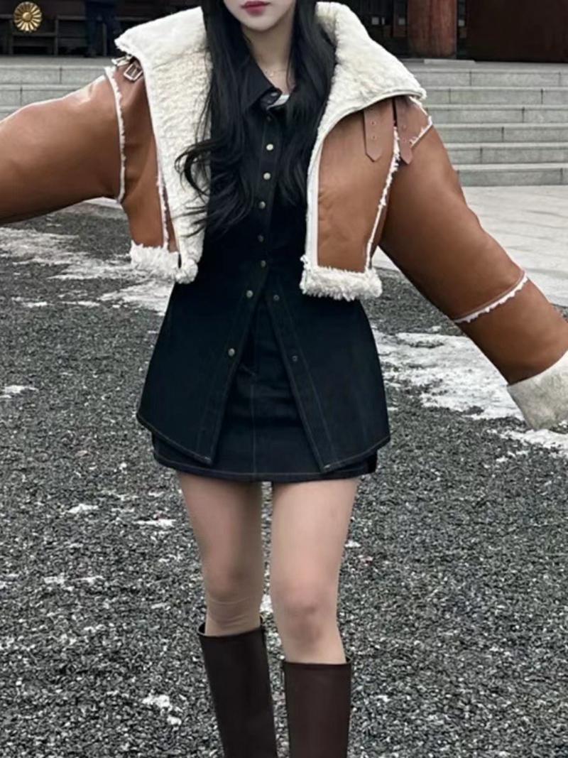PERI.MI韓國直郵東大門代購女裝新款休閑真品24秋冬夾克PERI.MI夾克