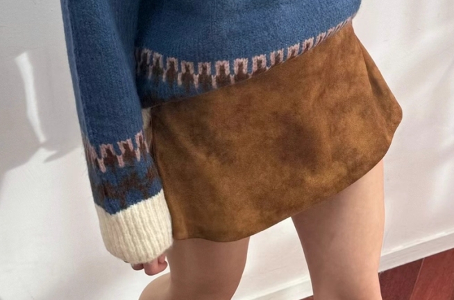 PERI.MI韓國直郵女裝新品人氣休閑熱賣真品職業推薦24秋冬短裙PERI.MI短裙