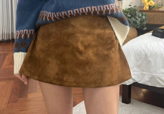 PERI.MI韓國直郵女裝新品人氣休閑熱賣真品職業推薦24秋冬短裙PERI.MI短裙圖色1