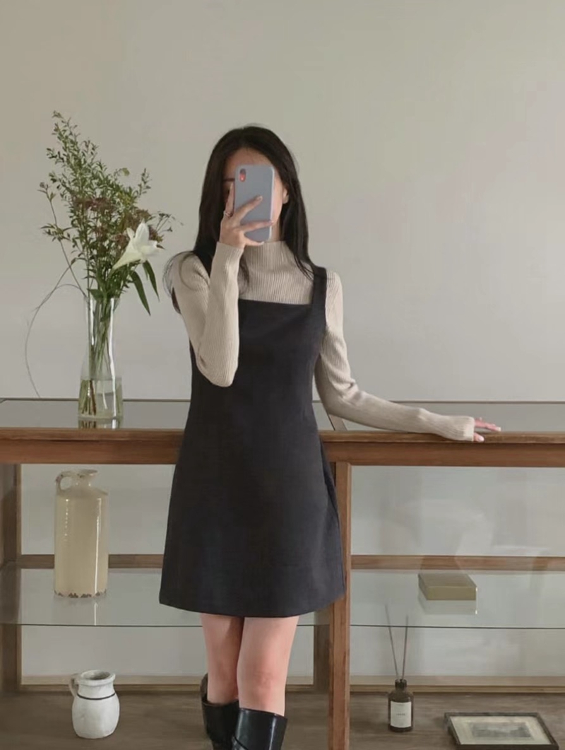 A WEEK直郵韓國代購女裝新品真品熱賣24秋冬推薦時尚連衣裙A WEEK連衣裙圖色2